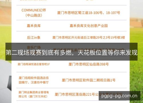 第二现场观赛到底有多燃,天花板位置等你来发现 第二现场观赛到底有多燃,天花板位置等你来发现